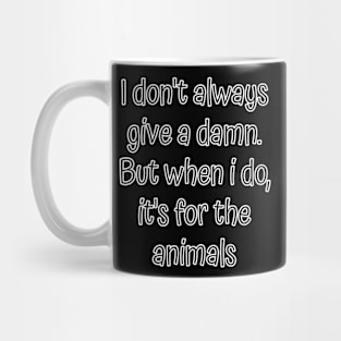 Animal Advocacy Typography Mug